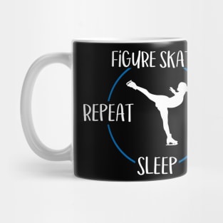 Figure Skate Eat Sleep Repeat Gift For Ice Dancers Mug